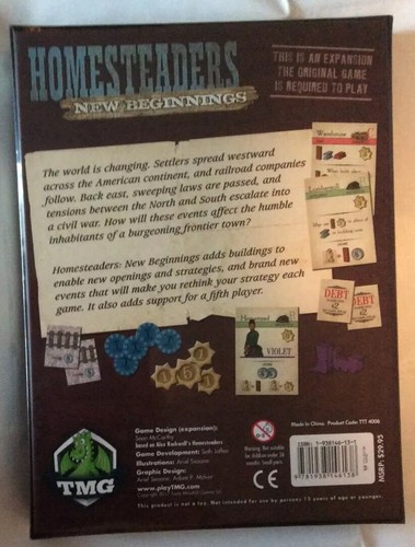 Homesteaders Board Game - New Beginnings Expansion (BNIB Sealed) - 第 3/3 張圖片