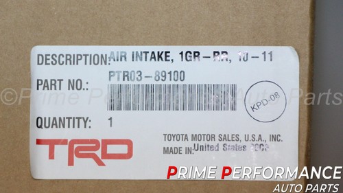 Toyota FJ Cruiser 10-14 4Runner 10-24 V6 4.0L Genuine TRD Cold Air Intake System - Picture 10 of 10