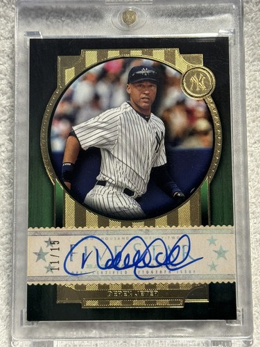 2022 Topps Five Star Derek Jeter Green /15 On Card Auto FSA-DJE New York Yankees - Picture 5 of 6