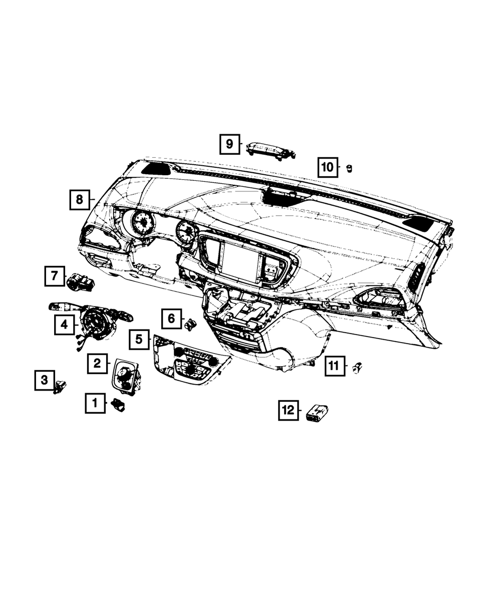 Genuine Mopar Charging Port USB 68234655AB