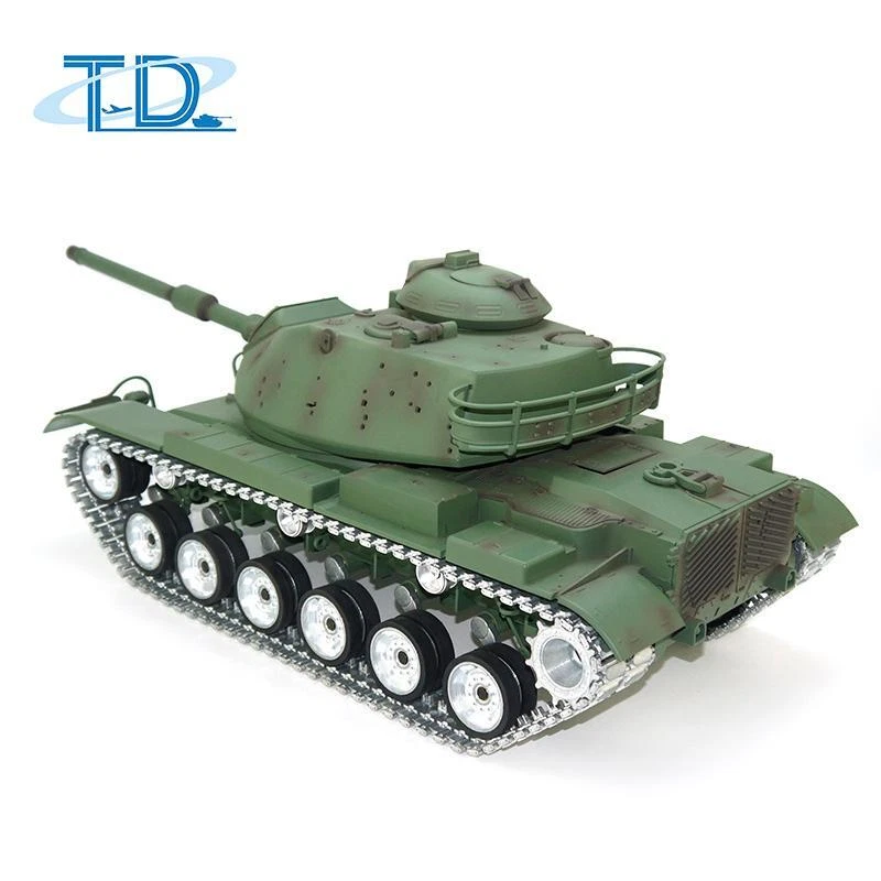 TD M60A3 USA 1/16 RC Tank BB Infrared Battle Toy Barrel Recoil Model Metal Wheel - Image 4 of 4