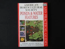 American Horticultural Society Ponds & Water Features Book - Good Condition