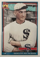 2026 Topps 1991 Topps Baseball#T91-27 Shoeless Joe Jackson