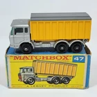 Vintage Lesney Matchbox #47 Tipper Container Truck, Pre-Owned (M-#01)