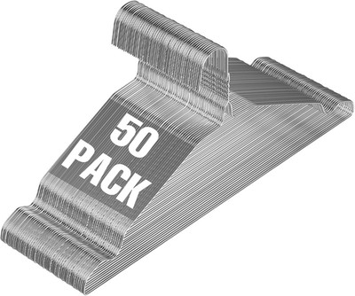 SPECILITE Wire Hangers 50 Pack, Metal Wire Clothes Hanger Bulk for Coats, Space