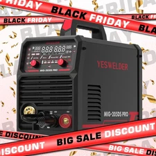 200Amp 110/220V Dual Voltage, 5 in 1 Aluminum MIG Welder, Spool Gun Compatible