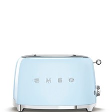 SMEG 50'S STYLE RETRO TOASTER IN PASTEL BLUE TSF01PBUK