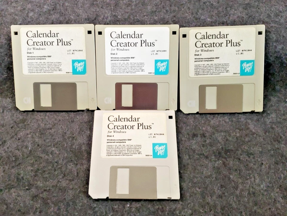 Vintage Spinnaker Calendar Creator Plus Version 1 for  Windows 3.1  (C19B2) - Image 2 of 4