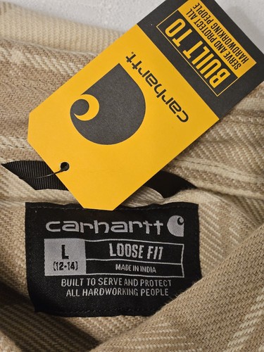 Carhartt Womens Loose-Fit Twill Over Sized Shirt Jacket Sz L 12-14 - Bild 5 von 5