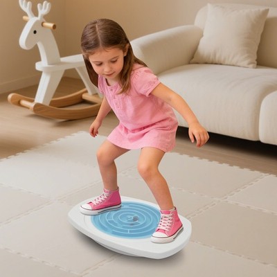 Floorstanding Children's Balance Board, Toddler Wobble Boards With 3 Maze Game