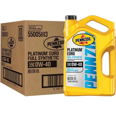 Pennzoil Platinum Euro Full Synthetic 0W-40 PZ 550051111 GL pack of 1