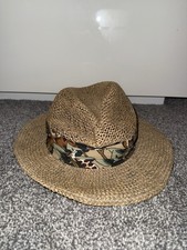 Vintage Dorfman Pacific Straw Safari Hat – Made in USA, Medium