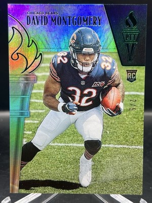 DAVID MONTGOMERY 2019 Panini Passing the Torch ROOKIE GREEN RC /5 #59 Bears   