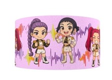 3 INCH 1 Yard Korean Pop music cartoon printed Grosgrain Ribbon 1285841