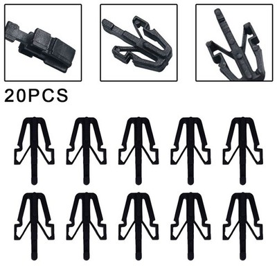 20 Stück Frontgrill Clip Engineered Alternatives 20 Stück Schwarz Clip Brandne