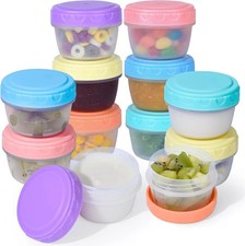 12 Pack Salad Dressing Containers To Go 2.7 oz Small Small, Multicolor