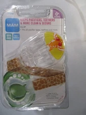 MAM Pacifier Holder/Clip Giraffe All Ages BPA Free  Unisex NEW