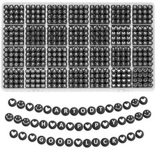 1400 Pcs Letter Beads for Friendship Bracelets Making Kit A-Z Alphabet