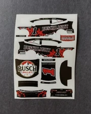 2025 Custom Ross Chastain #1 Busch Light Bullet Canada 1/64 Peel & Stick Decals