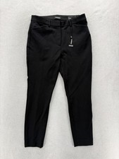 Express Skinny High Rise Dress Pants Womens 8 Short Black Ponte Slim Career NWT