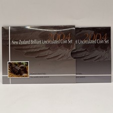 2004 New Zealand Mint Set - 7 Uncirculated Coins - Elizabeth II Reserve Bank NZ