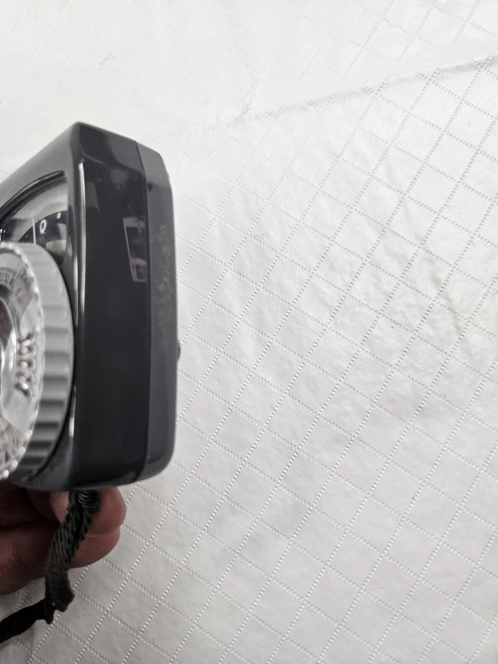 De Colección Gossen Super Pilot Medidor de Luz Estuche de Cuero Negro Hecho Alemania Occidental Correa Foto 4 de 4