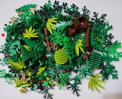 Lego 1/2 POUND Plants Trees Bushes Leaves Flowers LOT Seaweed