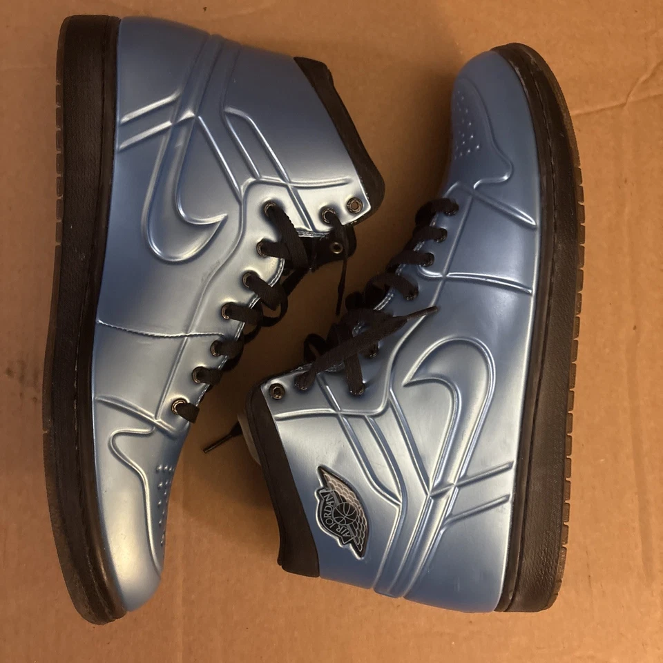 Jordan 1 Anodized Blue Size 14 CLEAN 414823-401 Authentic Men’s Shoe - Imagem 2 de 4