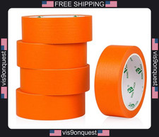 Painter s Tape 1.5 Inch Orange 5 Rolls Masking Tape for Edging and Labeling