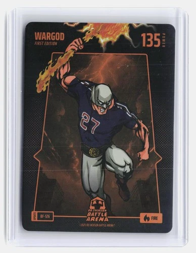 MIKE TROUT - Wargod Bo Jackson Battle Arena #BF-126 FIRE Orange Holo Foil
