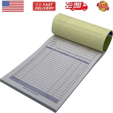 10 Pack Large Sales Order Book Receipt Invoice Duplicate Carbonless 50 Sets 5...
