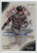 2018 Topps Tier One Prime Performers Auto /145 Jake Lamb #PPA-JL Auto 6fs