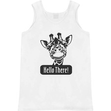 'Hello There Cute Giraffe' Adult Vest / Tank Top AV053700 