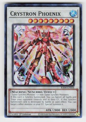 Quarter Century Stampede #RA04-EN058 Crystron Phoenix 1st Edition