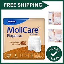 Fixpants, Washable Fixation Pants, Worn with Large Incontinence Pads, Long Le...