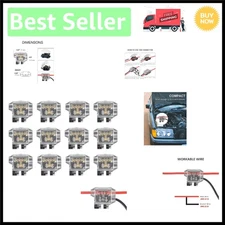 Effortless Wiring Solution: 12 Pack Low Voltage 3 Way Wire Splice Connectors