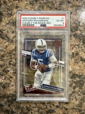 2023 Panini Clearly Donruss Clearly the Rookies Anthony Richardson Red /100 (RC)