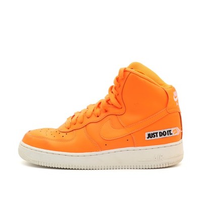 Nike Damen Air Force 1 High LV8 Just Do It Sneaker Orange Edition High-Top EU 40