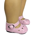 Pink Heart Cutout Dress Shoes Fits 18" American Girl Doll Clothes Shoes