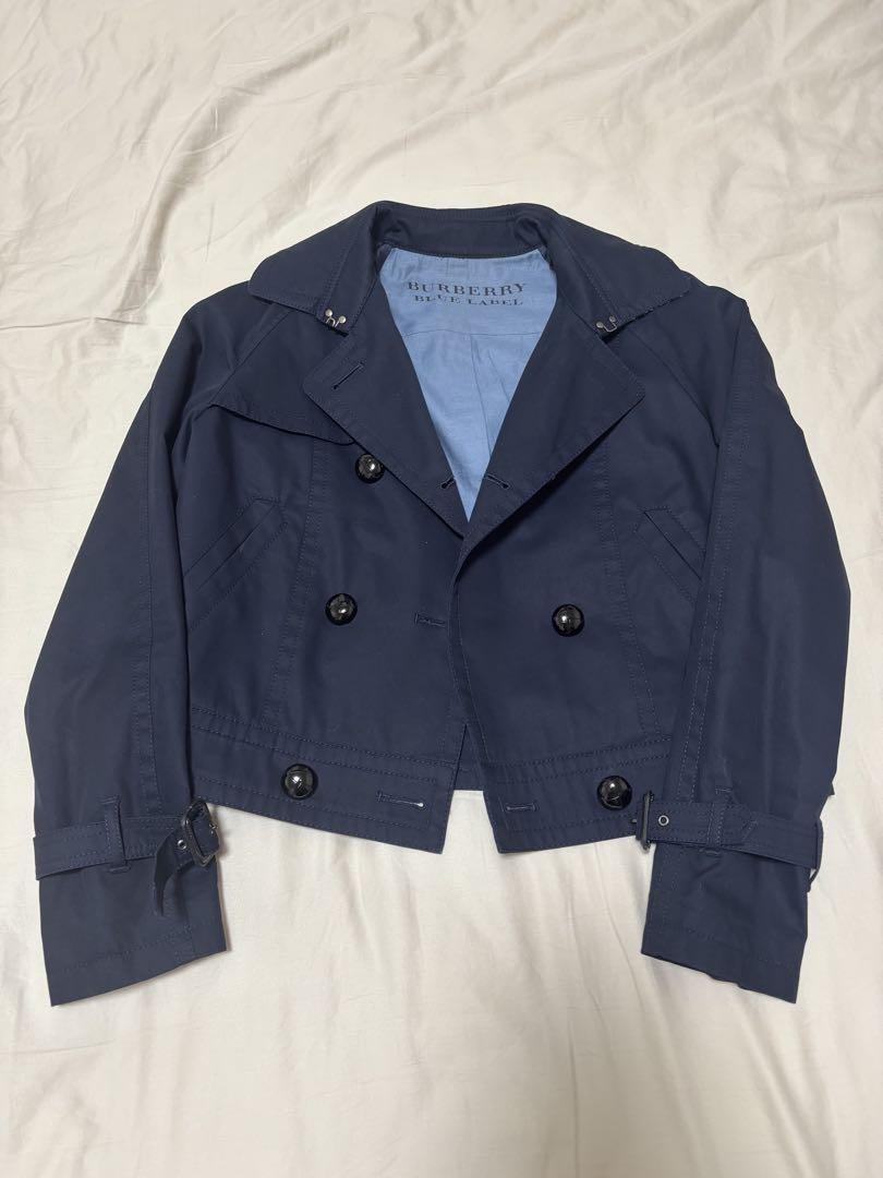 【バーバリーブルーレーベルBURBERRY】紺 ネイビー ジャケット 38サイズ Burberry Blue Label jacket Size 38 Nova Check AUTHENTIC