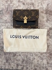 Authentic Louis Vuitton Flower Lock Monogram Canvas Wallet Black