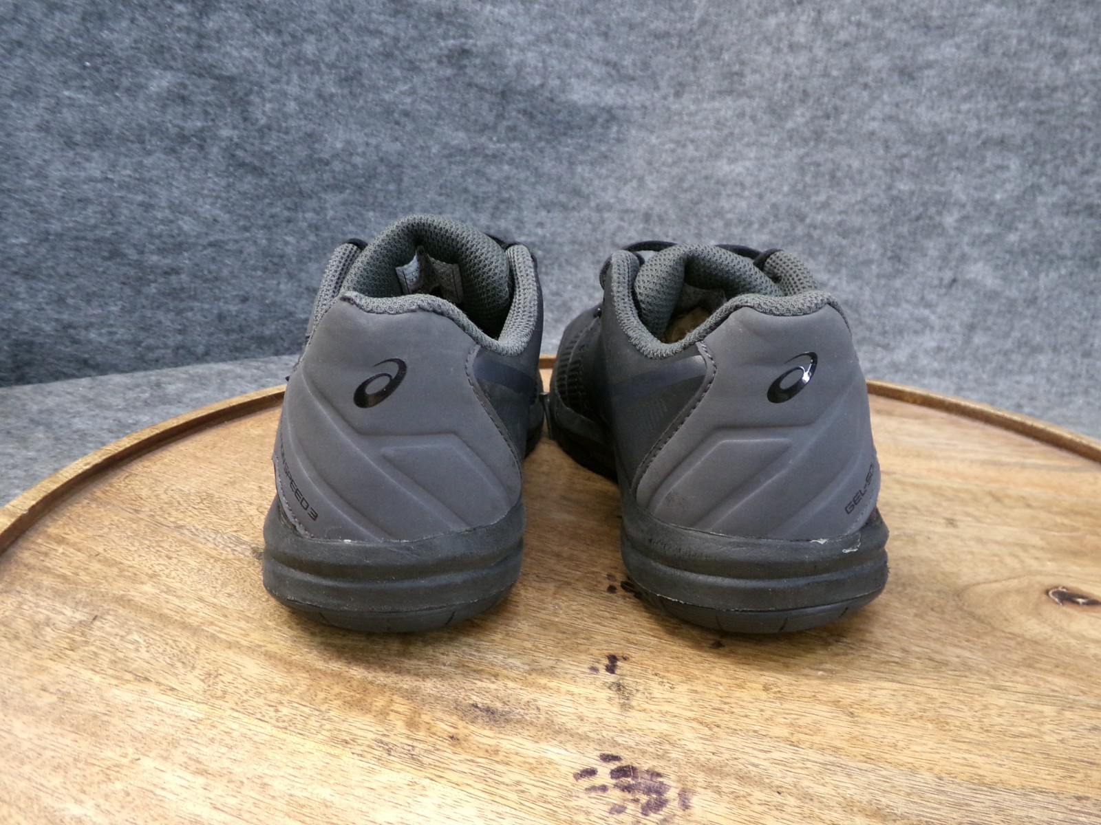 SAOLA Scarpe da tennis Asics Gel Solution Speed 3 GS taglia 2 5 giovanili nere grigie