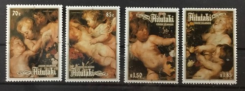 AITUTAKI (COOK ISLANDS) #408-411. CHRISTMAS 1987. MNH