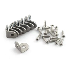8-Pack 20x20x16mm L Shape Corner Bracket Stainless Steel Heavy Duty Right Ang...