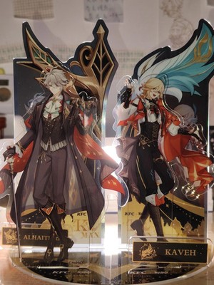 2025 KFC Mihoyo Genshin Impact Alhaitham Kaveh Acrylic Stand