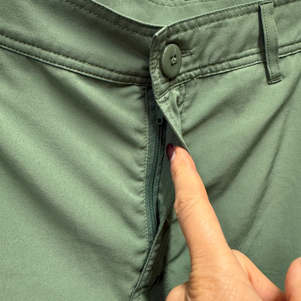 Pantalones Cortos Deportivos EMS Eastern Mountain Hombres 34 Verde Oliva Elastizados Senderismo Aire Libre Campamento Foto 4 de 4