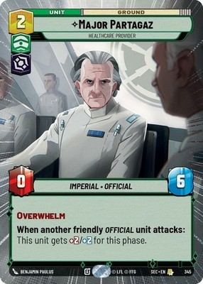 1X-Major Partagaz - Healthcare Provider - Hyperspace-SWU06-Secrets of Power-Star