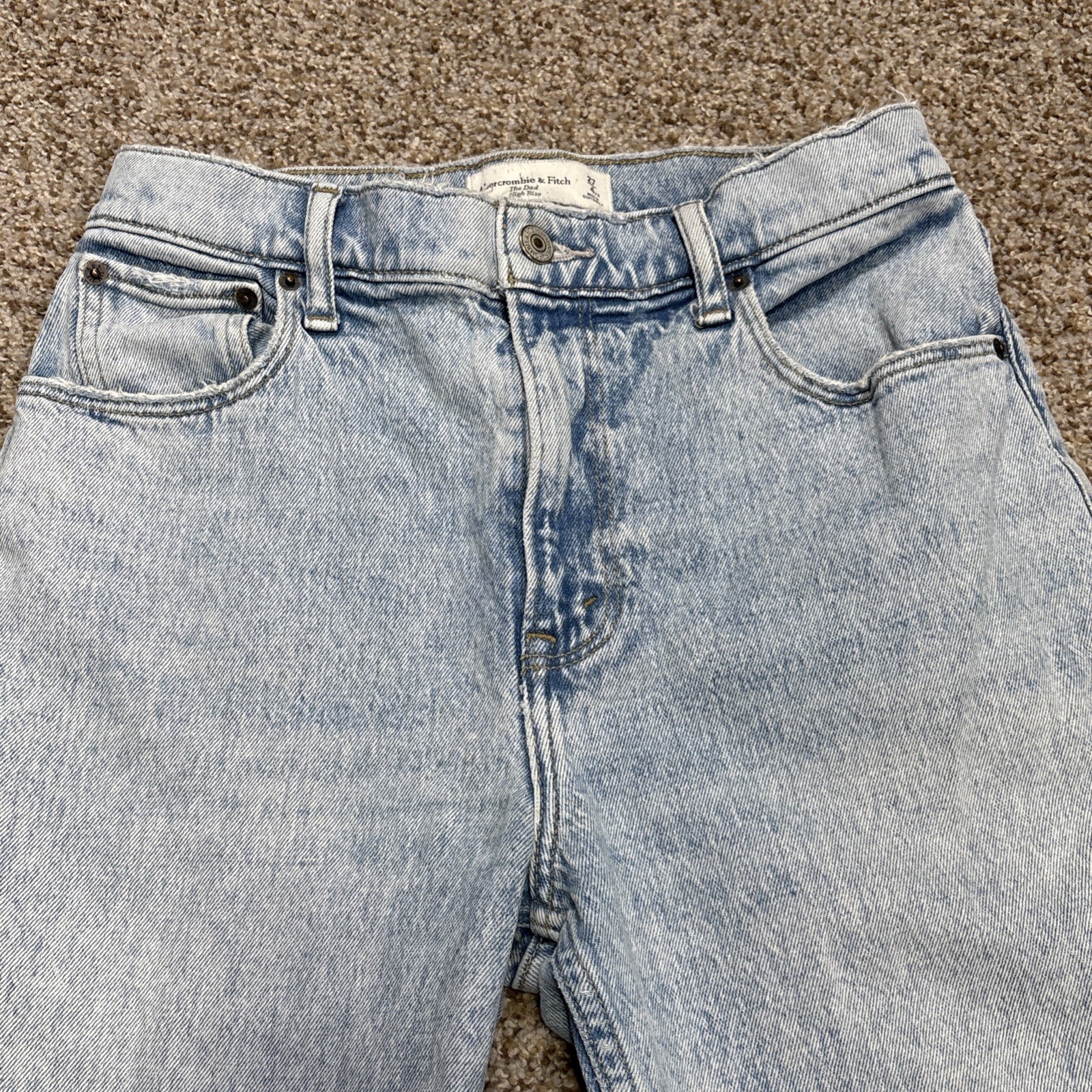 Abercrombie & Fitch The Dad High Rise Jeans Womens 27/4 Fits 27 X 24.5 - View 2