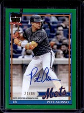 2026 Topps Pete Alonso 1991 Auto Autograph Green #/99 Mets