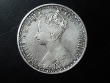 GREAT  BRITAIN  1869  ONE  FLORIN  DIE  17 COIN  #1